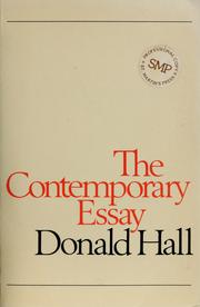 Cover of: The Contemporary essay | 