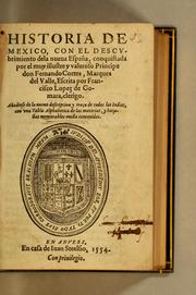 Cover of: Historia de Mexico by Francisco López de Gómara