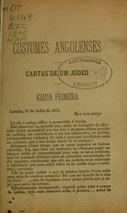 Cover of: Costumes angolenses