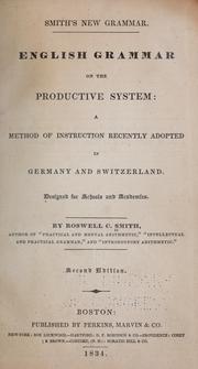 Cover of: Smith's new grammar