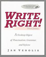 Cover of: Write right!