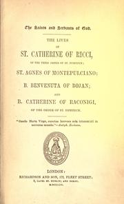 Cover of: The lives of St. Catherine of Ricci by 