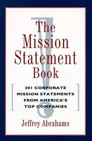 Cover of: The mission statement book by Jeffrey Abrahams