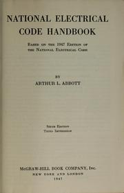 Cover of: National electrical code handbook by Arthur Laurie Abbott