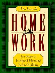 Cover of: Homework: ten steps to foolproof planning before building