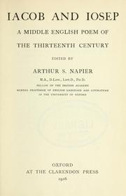 Cover of: Iacob and Ioseph by edited by A.S. Napier.