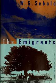 Cover of: The emigrants by W. G. Sebald