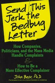 Send this jerk the bedbug letter by John Bear