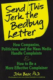 Cover of: Send this jerk the bedbug letter