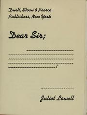 Cover of: Dear sir; ... by Juliet Lowell