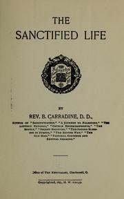 Cover of: Sanctified life