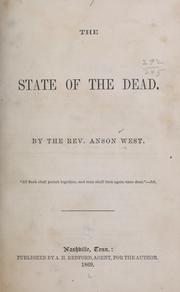 Cover of: The state of the dead. by Anson West