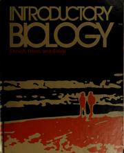 Cover of: Introductory biology