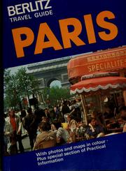Cover of: Paris | Editions Berlitz S.A.