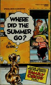 Cover of: Where did the summer go?