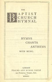 Cover of: The Baptist Church hymnal by 