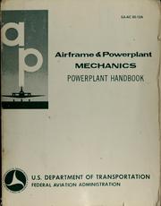 Cover of: Airframe and powerplant mechanics by United States. Federal Standards Service