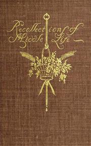 Cover of: Recollections of middle life