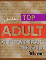 Cover of: Joel Whitburn's top adult contemporary, 1961-2001: Billboard.