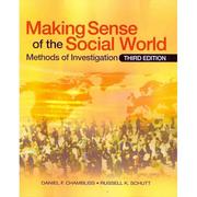 Cover of: Making sense of the social world: methods of investigation