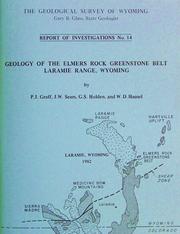 Cover of: Geology of the Elmers Rock Greenstone Belt, Laramie Range, Wyoming by 