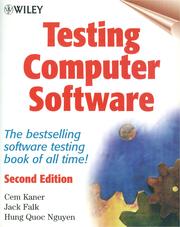 Cover of: Testing computer software by Cem Kaner, Cem Kaner