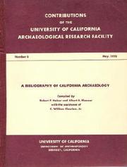 Cover of: A bibliography of California archaeology.