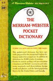 Cover of: The Merriam-Webster pocket dictionary by G. & C. Merriam Company