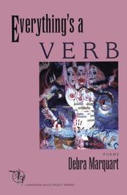 Cover of: Everything's a verb: poems