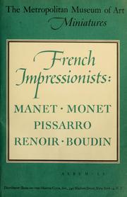 Cover of: French impressionists: Manet, Monet, Pissarro, Renoir, and Boudin.