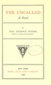 Cover of: The uncalled by Paul Laurence Dunbar