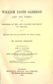 Cover of: William Lloyd Garrison and his times by Oliver Johnson