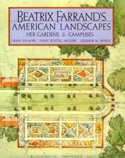 Cover of Beatrix Farrand's American landscapes
