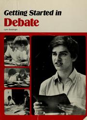 Cover of: Getting started in debate