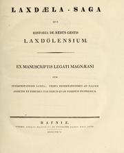 Cover of: Laxdæla-saga by 