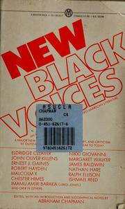 Cover of: New Black voices: an anthology of contemporary Afro-American literature