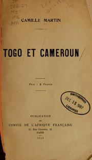 Cover of: Togo et Cameroun