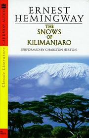Cover of: The Snows of Kilimanjaro by 