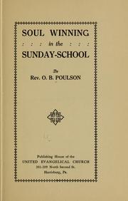 Cover of: Soul winning in the Sunday-school by Omer Bruce Poulson