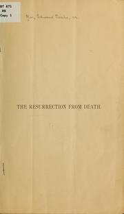 Cover of: The resurrection from death