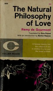 Cover of: The natural philosophy of love