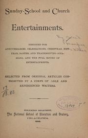 Cover of: Sunday school and church entertainments... | Harper, Cecil,