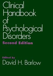 Cover of Clinical Handbook of Psychological Disorders