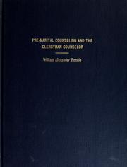 Cover of: Pre-marital counseling and the clergyman counselor