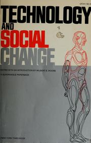 Cover of: Technology and social change.
