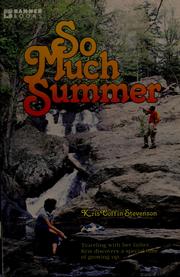 Cover of: So much summer