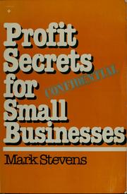 Cover of: Profit secrets for small businesses