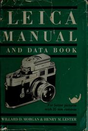 Cover of: Leica manual and data book by Willard Detering Morgan