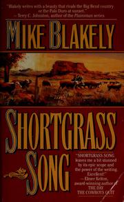 Cover of: Shortgrass song.