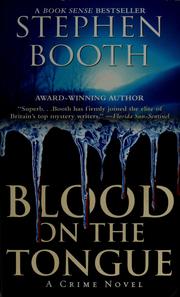 Cover of: Blood on the tongue: a crime novel